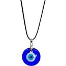 Evil Eye Necklace on Black Cord